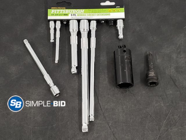 Lot 58-84145 - Lot of (9) Various Socket Tools