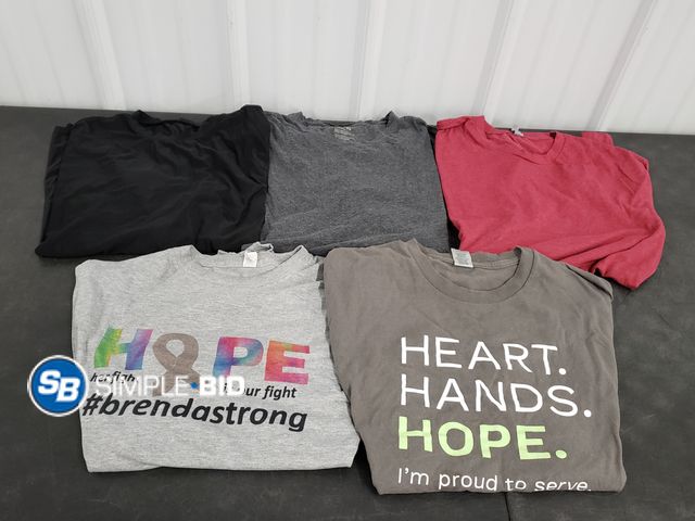 Lot 58-77575 - Lot of (5) Men's T Shirts - Size XXL