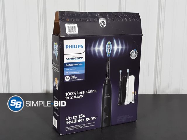 Lot 58-20907 - Philips Sonicare Professional Clean Rechargeable Electric Toothbrush, 2-pack - light use