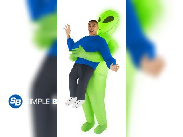 Lot 58-34938 - Alien Pick Me Up Inflatable Halloween Costume for Adults, Adult One Size Fit, by Morph Costumes - ap...