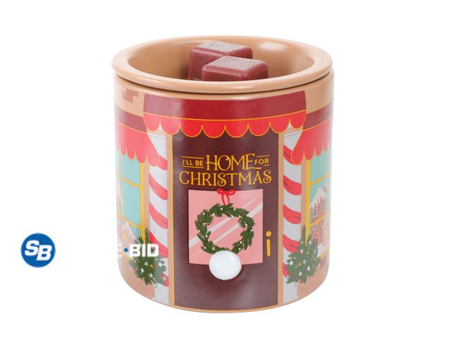 Lot 58-68345 - New Mainstays Window Scene Full Size Ceramic Fragrance Wax Melt Warmer