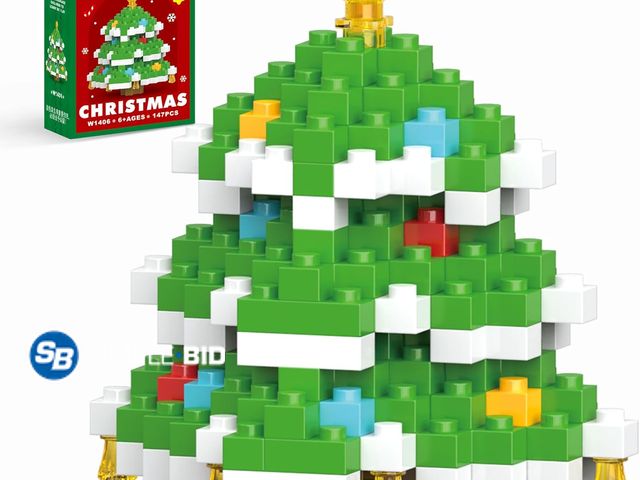 Lot 58-68341 - New Christmas Tree Building Blocks Set Compatible with Lego Advent Calendar