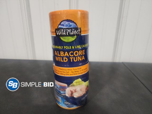 Lot 58-26108 - Wild Planet Albacore Wild Tuna 6 cans - unopened