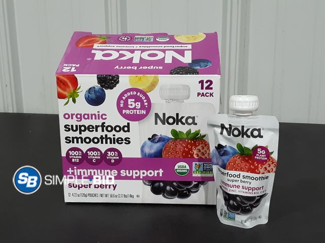 Lot 58-25973 - Organic Superfood smoothies + immune support super berry - 10 - unopened