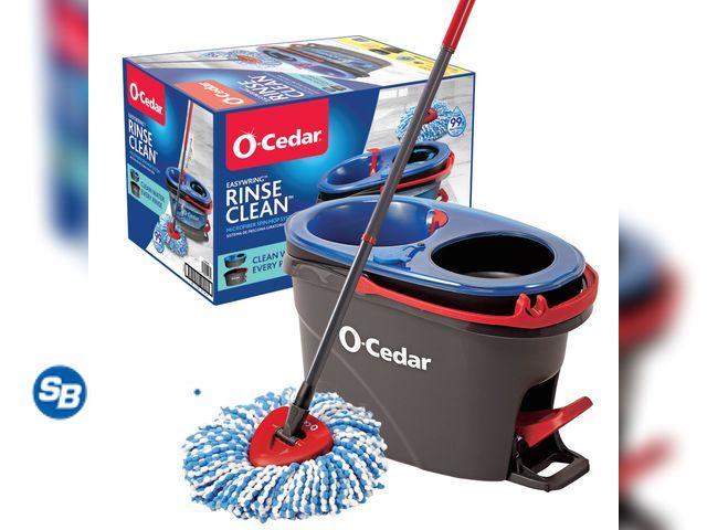 Lot 58-58672 - New O-Cedar RinseClean™ Spin Mop and Bucket System, Clean with Clean Water, Removes 99% of Bacteria