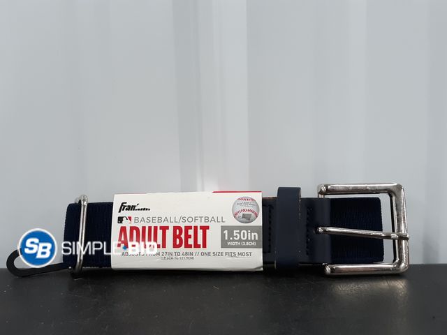 Lot 58-37565 - New Franklin Sports MLB Adult + Youth Baseball Belt - Belt for Teeball, Baseball + Softball - Boys +...