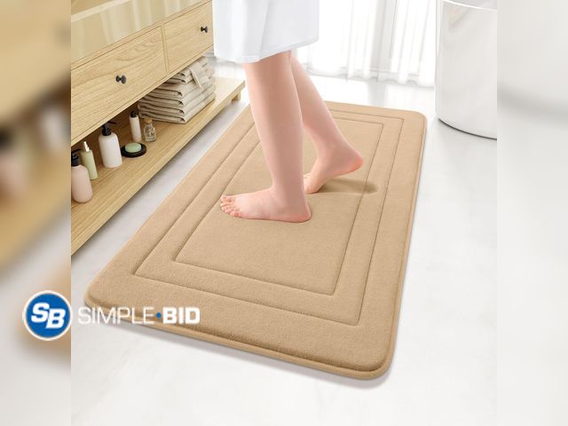 Lot 58-41306 - New Arotive Memory Foam Bathroom Rug Mat 36x24, Ultra Soft and Absorbent Bath Mat, Machine Wash Dry,...