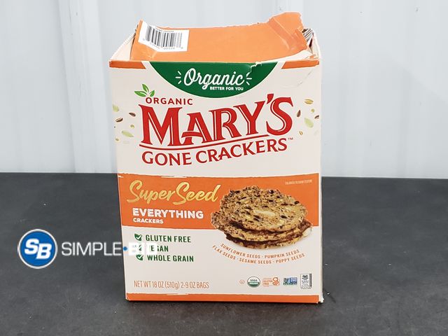 Lot 58-51097 - Organic Mary's Gone Crackers - 2 bags - unopened