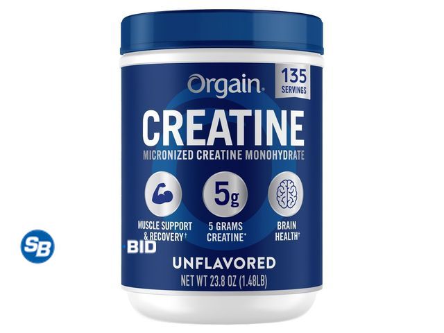 Lot 58-35726 - New Orgain Creatine Monohydrate, Unflavored, 23.8 oz