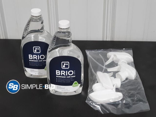 Lot 58-34530 - Lot of (2) New BRIO Pro Surface/air 500 spray 32 fl oz - comes with 2 extra sprayers
