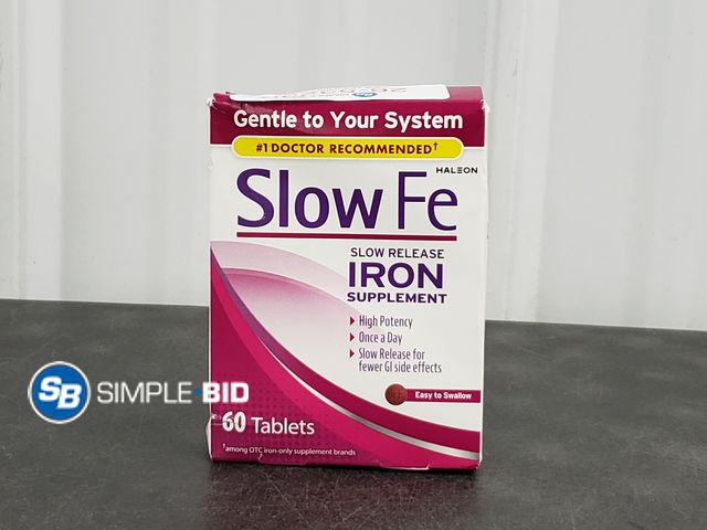 Lot 58-53230 - Slow Fe - Slow Release Iron Supplement - 60 Tablets