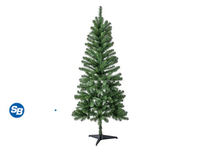 Lot 58-75607 - New 6 ft Unlit Wesley Pine Green Artificial Christmas Tree with Stand, by Holiday Time