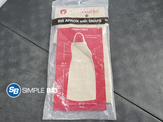 Lot 58-58217 - New Chef Works Unisex Frisco Snap Butcher Apron, No Neck Strap