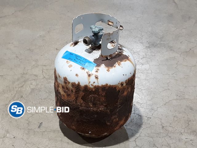 Lot 58-34569 - Propane Tank - Has 1 gallon + Propane in yet  Great for Swap out!