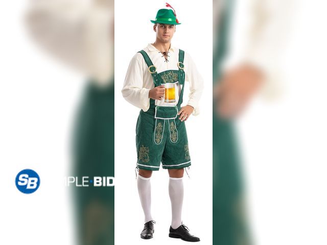 Lot 58-32319 - New JOYIN Men's German Bavarian Oktoberfest Costume Set, Beer Costume Hat for Adults Halloween Fancy...