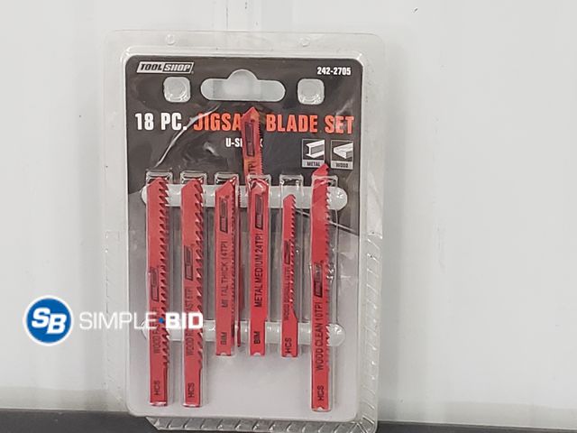 Lot 58-84537 - New Tool Shop 18 piece Jigsaw Blade U-Shank