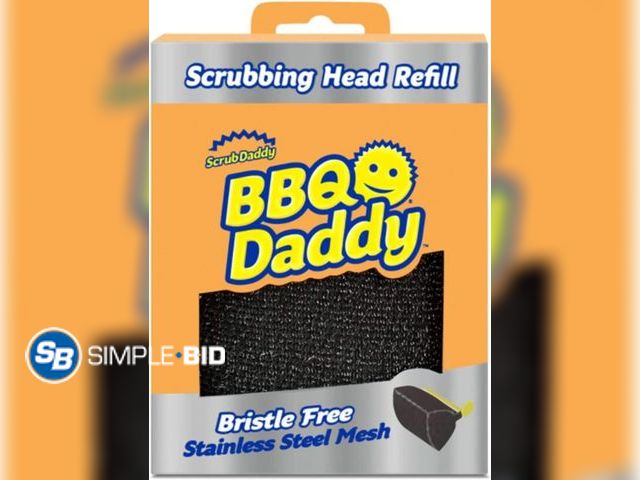 Lot 58-26864 - New Scrub Daddy BBQ Daddy Grill Brush Head Refill - Bristle Free Steam Cleaning Scrubber with ArmorT...