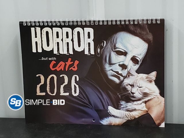 Lot 58-50075 - Horror ....but with Cats 2026 Calendar