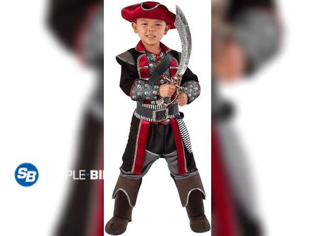 Lot 58-32680 - New Adventure Factory Pirate Costume - SIZE 3-4 years old