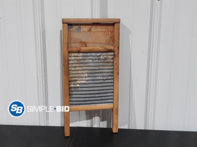 Lot 58-41343 - Decorative Washboard - 18" long and 8 3/4" Wide