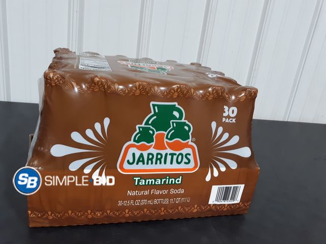 Lot 58-26105 - JARRITOS! Tamarind Natural Flavor Soda 27 pack 12.5 fl oz each - glass bottles