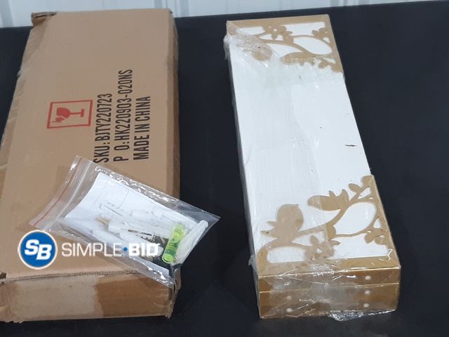 Lot 58-26411 - Set of (3) White Shelves