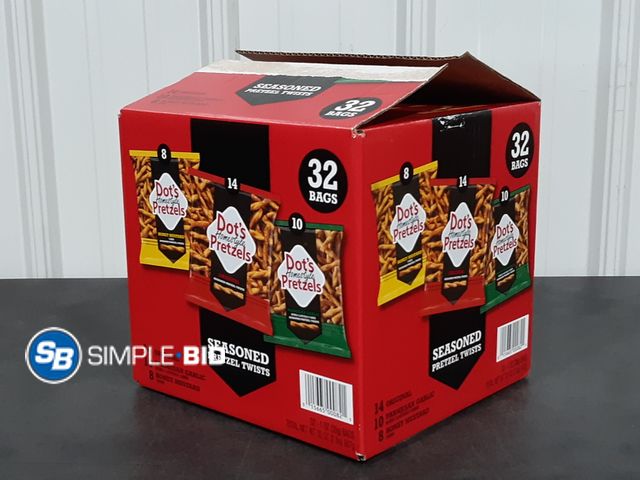 Lot 58-39560 - DOTS! Homestyle PRETZELS! Variety pack - honey mustard - original - Parmesan Garlic - 23 individuall...