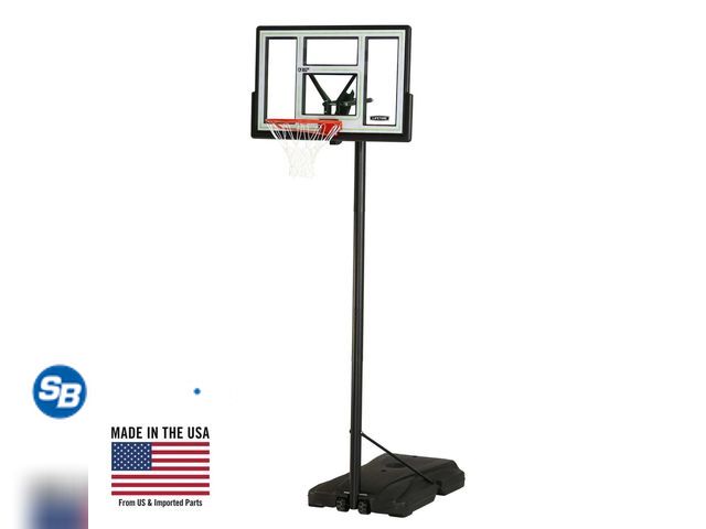 Lot 58-54963 - New Lifetime 46-Inch Shatterproof Portable Basketball Hoop with Quick Adjust &amp; Classic Rim – Mod...