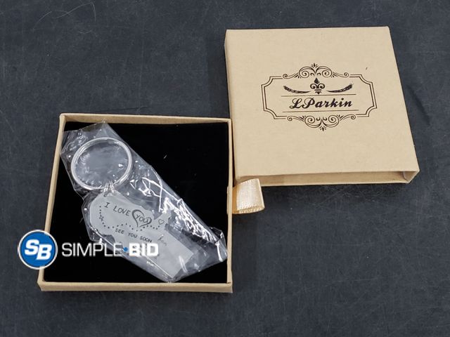 Lot 58-40458 - Silver "Love You" "See you Soon" Key Chain