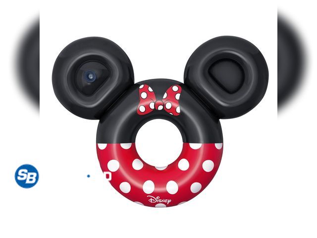 Lot 58-27156 - Disney Minnie Mouse Inflatable Swim Tube with Cup Holder &amp; Storage Space, Extra Large 44’’ Dia.,...