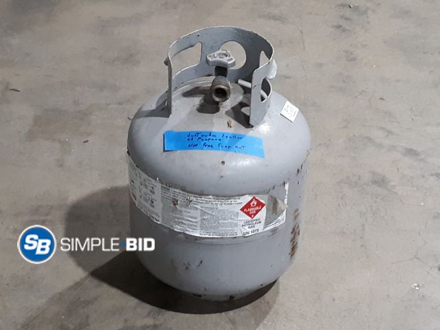 Lot 58-34570 - Propane Tank - Has 1 gallon + Propane in yet  Great for Swap out!