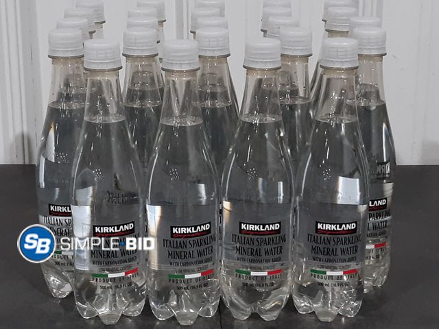 Lot 58-54695 - Lot of (23) Kirkland Italian sparkling Mineral Water 16.9 fl oz - unopened - out of package