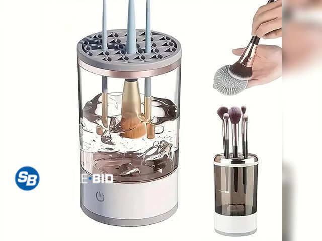 Lot 58-50595 - New Makeup Brush Cleaner Machine,Automatic Cosmetic Brush Cleaner All Types,Portable Compact Design ...