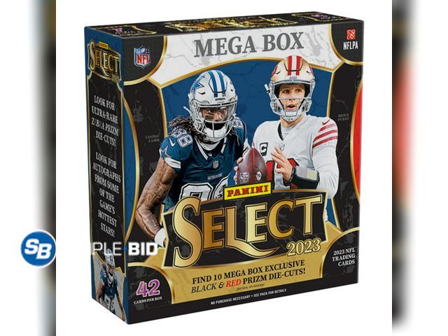 Lot 58-32990 - New 2023 Panini Select Football Trading Cards Mega Box