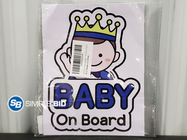 Lot 58-40499 - New Baby on Board Vehicle Sticker