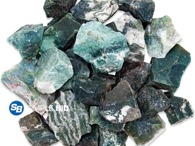 Lot 58-58262 - Moss Agate 1/2lb Healing Crystals