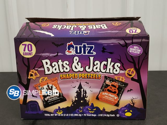 Lot 58-30799 - PRETZELS! 70 individually packaged bags - unopened