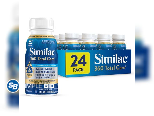 Lot 58-70405 - Similac 360 Total Care Ready-to-Feed Infant Formula, 8-fl-oz Bottle, Pack of 21 - unopened - expired