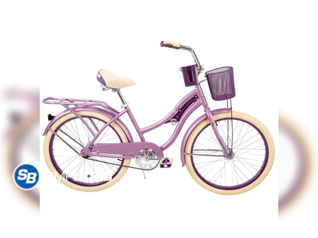 Lot 58-77290 - Huffy 24” Nel Lusso Cruiser Bike, Fits Riders 58”-70”, Purple, Teen/Adult, Girls - New Built out of ...