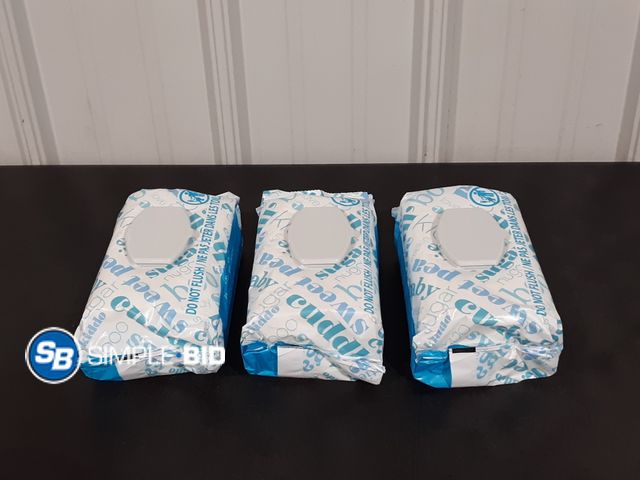 Lot 58-28822 - BABY WIPES! Lot of (3) New Amazon Elements Baby wipes 90 count in each package