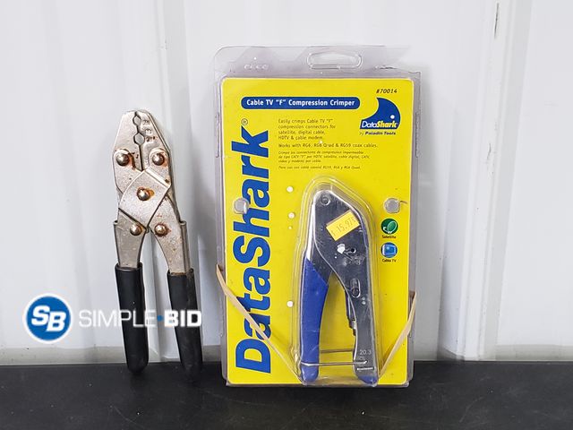 Lot 58-71872 - Lot of (2) Coaxial Cable Crimping Tools (1) unopened (1) lightly used