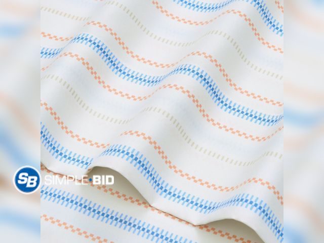 Lot 58-54861 - New Mainstays by Becky G. &amp; Alejandra 4-Piece Multicolor Woven Stripe Super Soft Microfiber Bed ...