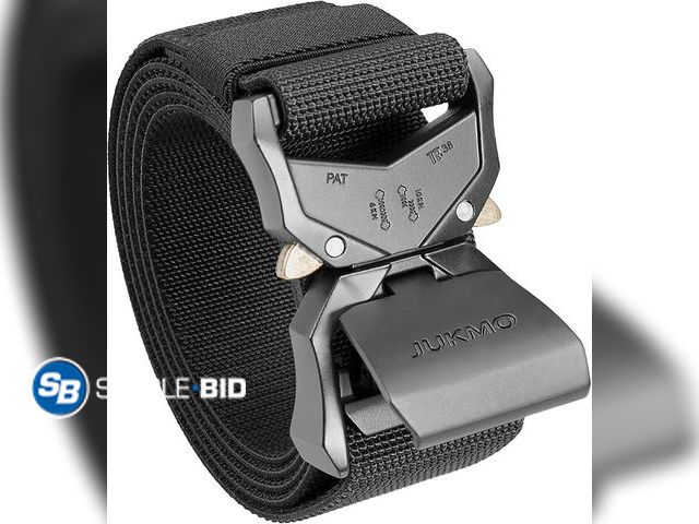Lot 58-74938 - New JUKMO Tactical Belt, Military Hiking Rigger 1.5" Nylon Web Work Belt