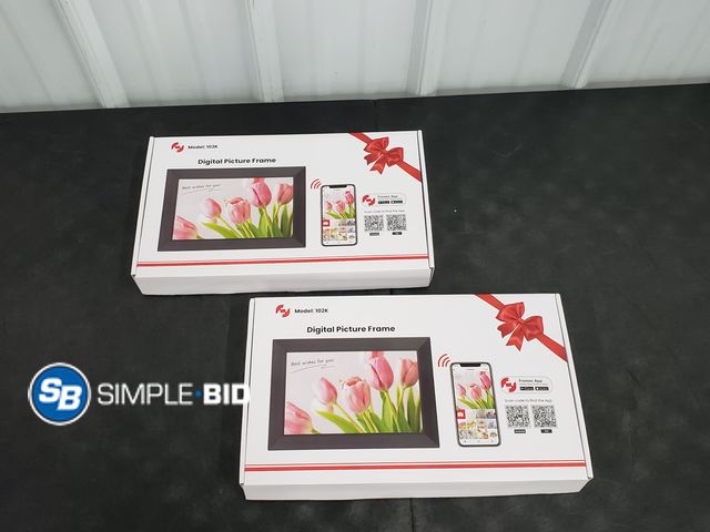 Lot 58-68202 - Digital Picture Frame - Black - 2 Pack