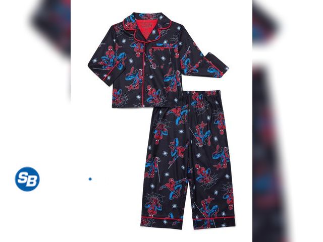 Lot 58-54853 - New BOYS Toddler SPIDERMAN Long Sleeve Top and Pants Pajama Coat Set, 2-Piece, Size 5T