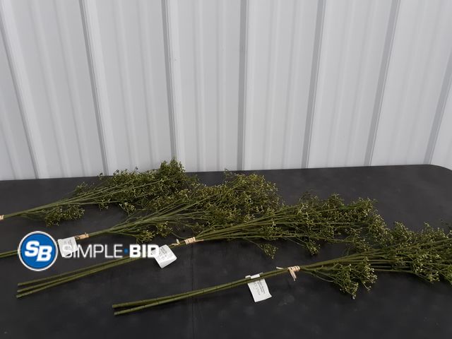 Lot 58-65036 - Lot of (4) Sets of (3) Better homes &amp; Gardens 33" artificial Indoor Dried Rice Stem Bundles