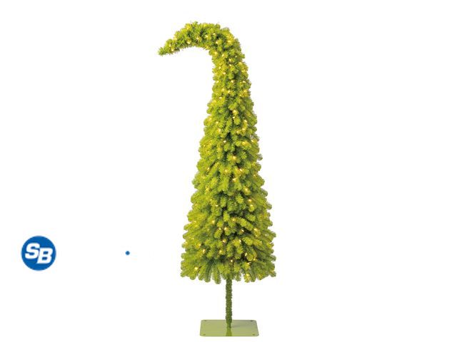 Lot 58-78647 - New 6' Pre-Lit Lawndale Spruce Green Artificial Christmas Tree with Warm White LED Lights, by Holida...