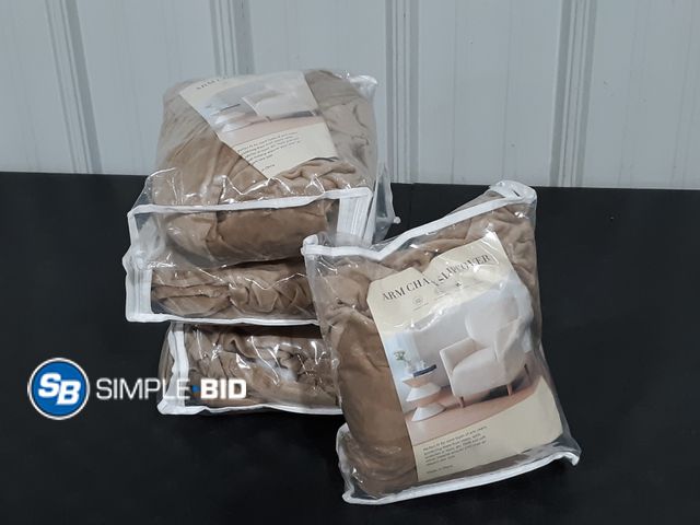 Lot 58-26880 - Lot of (4) New ARM Chair slipcovers