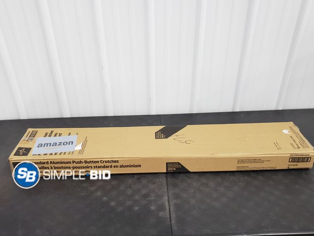 Lot 58-54425 - Medline Standard Aluminum Push Button Crutches - New