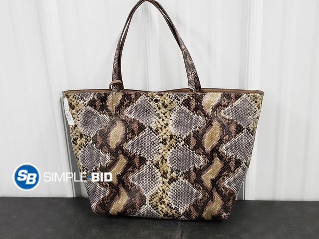 Lot 58-39696 - Anne Klein Faux Snake Skin Purse